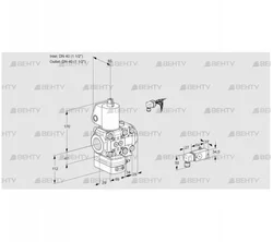 VAD2E40R/40R05D-50VKL/3-/-3 (88107819) Газовый клапан с регулятором давления Kromschroder