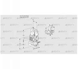 VAG1-/15R/NQBE (88006694) Газовый клапан с регулятором соотношения Kromschroder