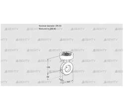 BVGF50/40Z05 (88300009) Дроссельная заслонка Kromschroder