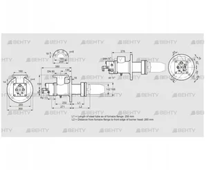 BIC 140RML-250/285-(49)ER (84099886) Газовая горелка Kromschroder