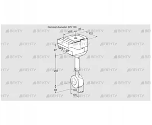 IBHS100Z01A/40A3DR10 (88300649) Дроссельная заслонка Kromschroder