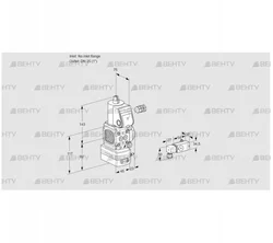 VAD1-/25R/NW-100A (88017641) Газовый клапан с регулятором давления Kromschroder