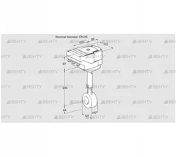 IBHS65Z01A/40A3A (88301928) Дроссельная заслонка Kromschroder