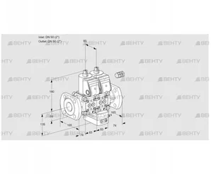 VCG3E50F/50F05NGEWR/PPPP/PPPP (88100505) Клапан с регулятором соотношения Kromschroder