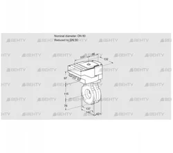 IBG80/50W05/40A2A (88302247) Дроссельная заслонка Kromschroder