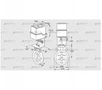 IDR250Z03D100AU/50-60W30E (88303888) Дроссельная заслонка Kromschroder