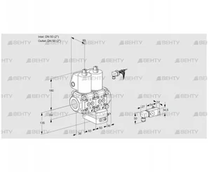 VCG3E50R/50R05NGNWL/3-PP/PP3- (88107018) Клапан с регулятором соотношения Kromschroder