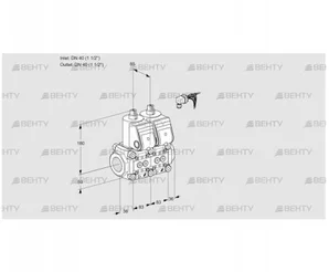 VCS3E40R/40R05NNWR/PPPP/PPPP (88102692) Сдвоенный газовый клапан Kromschroder