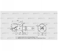 BICA 65HB-0/35-(34)D (84022010) Газовая горелка Kromschroder