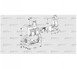 VCS780F05NLWRE/PPPP/PPZ- (88204607) Сдвоенный газовый клапан Kromschroder