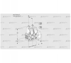 VCS3E50F/50F05FNNWR3/PPPP/PPPP (88106228) Сдвоенный газовый клапан Kromschroder