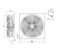 Осевой вентилятор ebmpapst W6D710GH0101