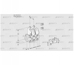 VCS3E50R/50R05NNKR3/2--3/PPPP (88105819) Сдвоенный газовый клапан Kromschroder