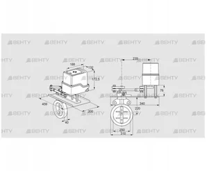 IDR250Z03D350GDW/50-30Q20E (88303746) Дроссельная заслонка Kromschroder