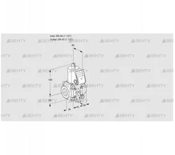 VAS3T40N/NK (88013039) Газовый клапан Kromschroder