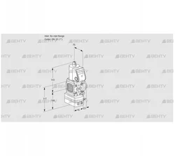 VAV1-/25R/NWAK (88006487) Газовый клапан с регулятором соотношения Kromschroder