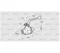 AKT 50R160M (03152362) Запорный кран Kromschroder