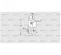 VG 20R03LK31DMVZ (85214092) Запорный газовый клапан Kromschroder