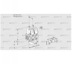 VCG1E15R/15R05FNGEWR/2-PP/3-PP (88106804) Клапан с регулятором соотношения Kromschroder