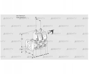 VCS3E50F/50R05NNWR/PPPP/PPPP (88100224) Сдвоенный газовый клапан Kromschroder